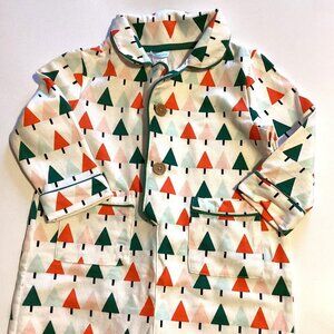 Indigo Baby Romper Onesie 18-24 Months Holiday Christmas Tree Soft Flannel